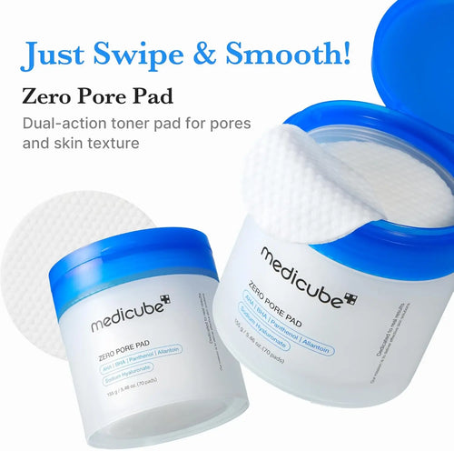 Medicube for Zero Pore Pad 2.0 Dual-Textured Facial Sheet Pads